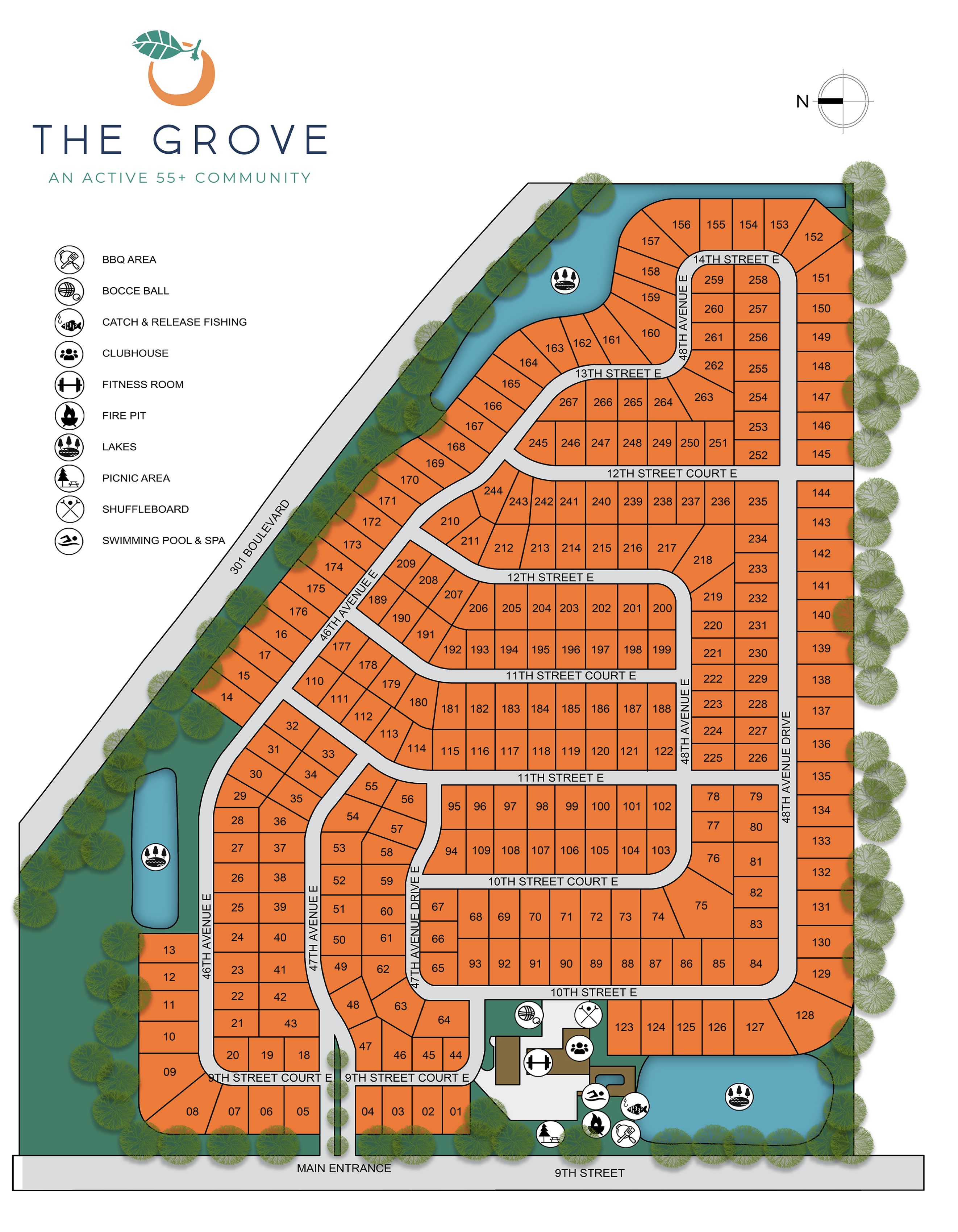 The Grove site map